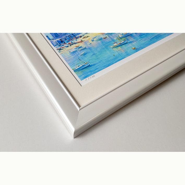 ミコノス島　ギリシャ　エーゲ海　ヨーロッパ　地中海　絵画　版画 水彩画　額縁