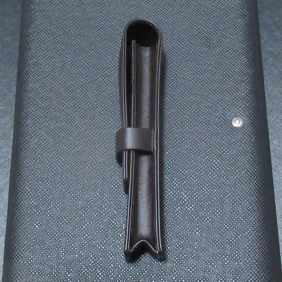 モンブラン ペンケース ペンポーチ ブラウン 1本用 114568