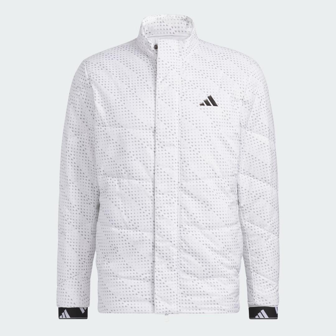 【XL】秋冬 定価24,200円 アディダス ゴルフ 中綿 キルトジャケット 白