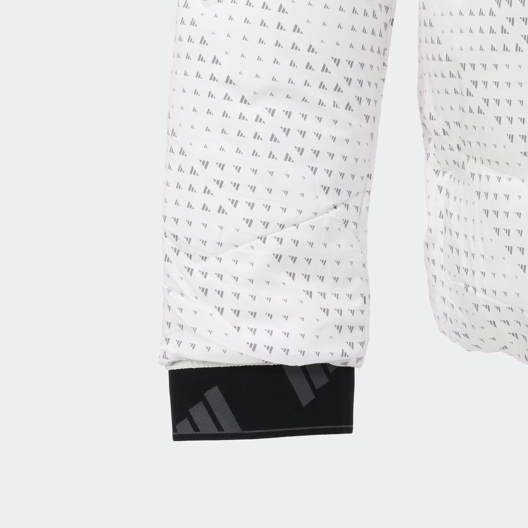 【XL】秋冬 定価24,200円 アディダス ゴルフ 中綿 キルトジャケット 白