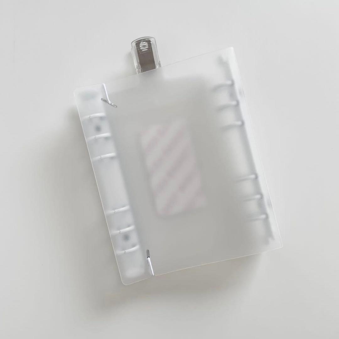 ゆちゃん　韓国　貯金　バインダー　ダブルリングバインダー　白　12