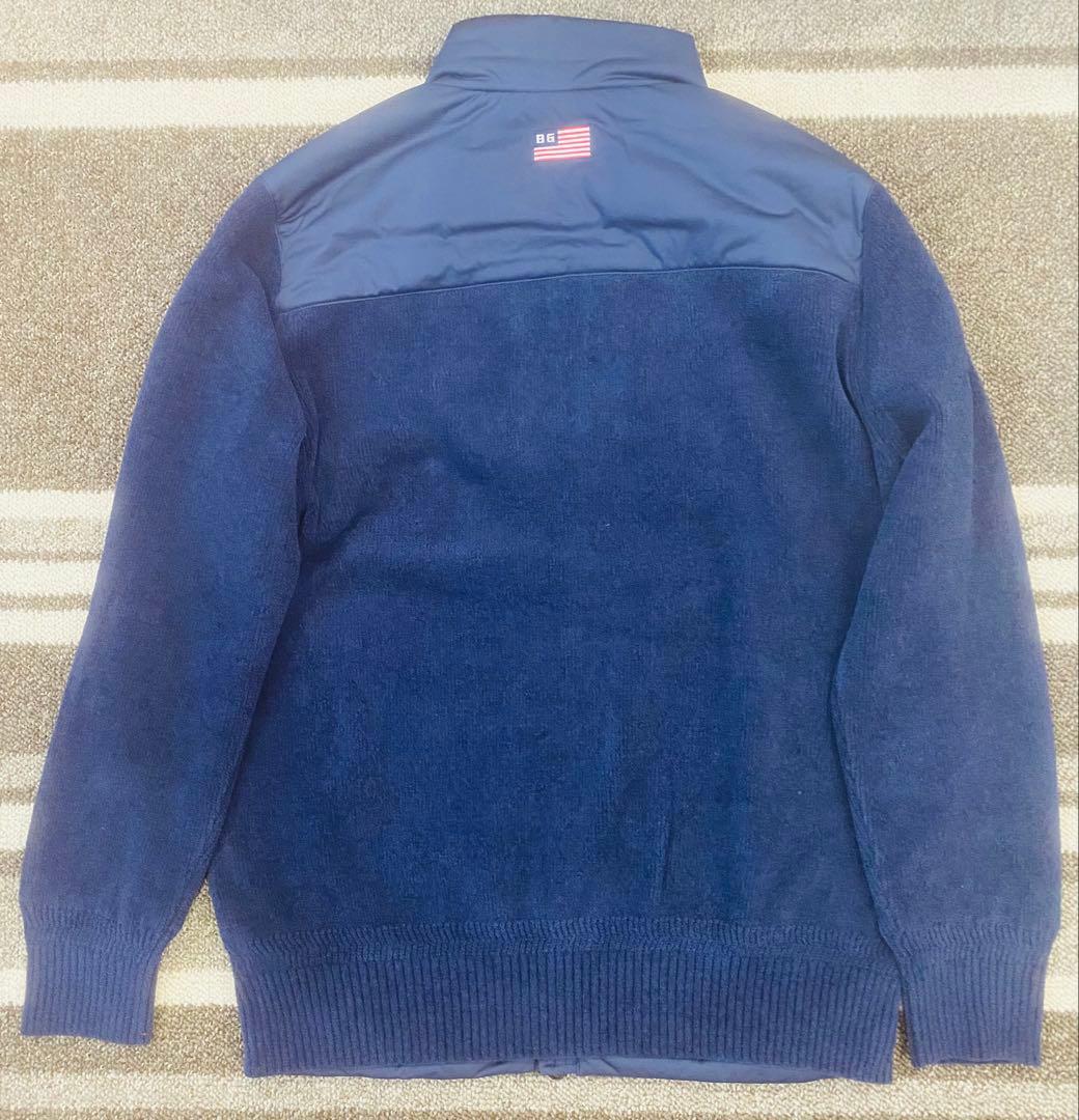 MS WINDBLOCK KNIT BLOUSON ネイビー Lサイズ