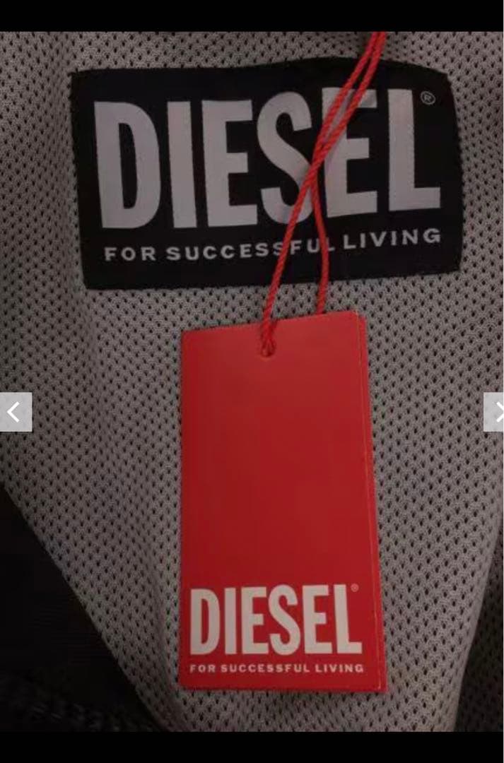 DIESEL スポーティー ジャケット 黒/白