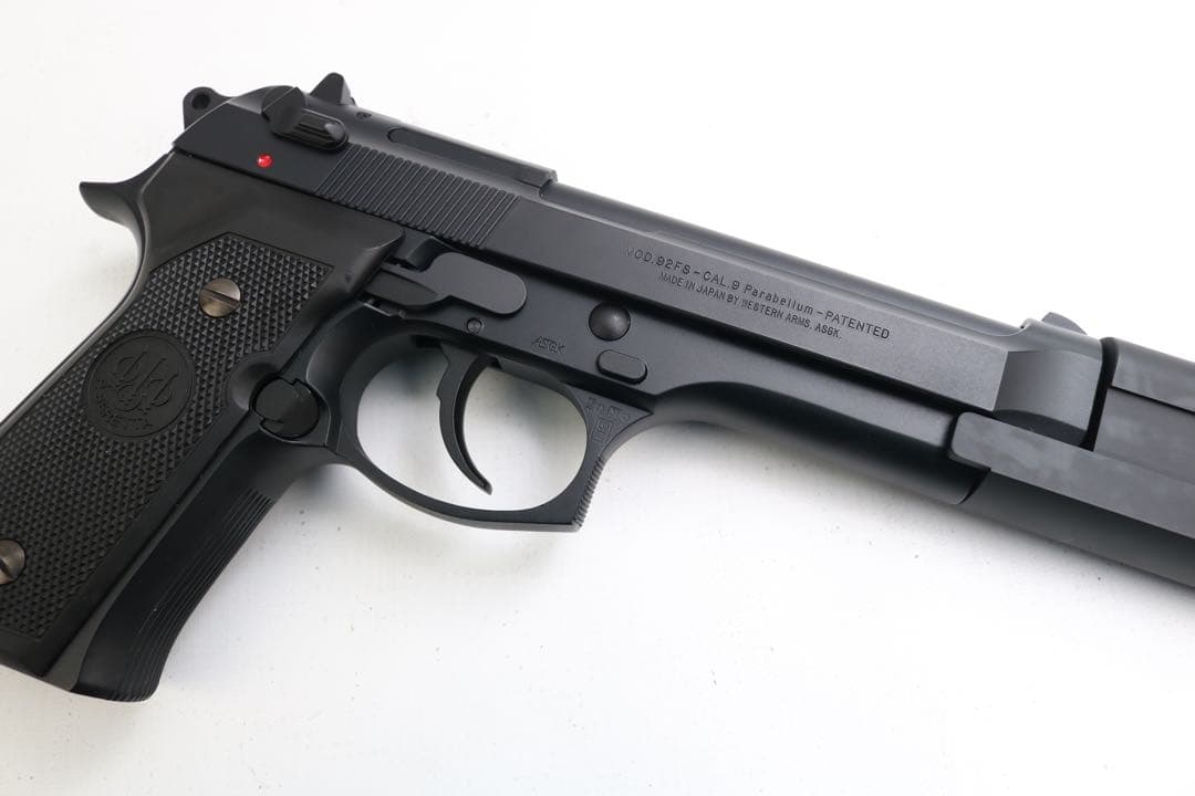希少 極美品 WA ベレッタ M92FS LEON サイレンサー HW ガスガン