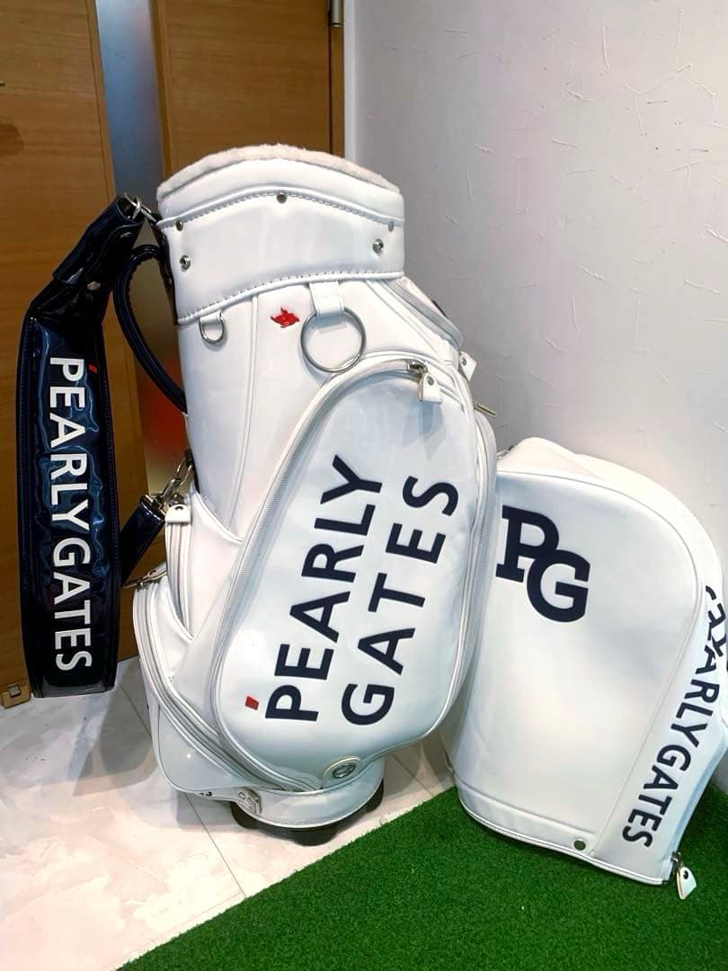 正規品　良品　パーリーゲイツ　エナメル　キャディバッグ　メンズ　レディース