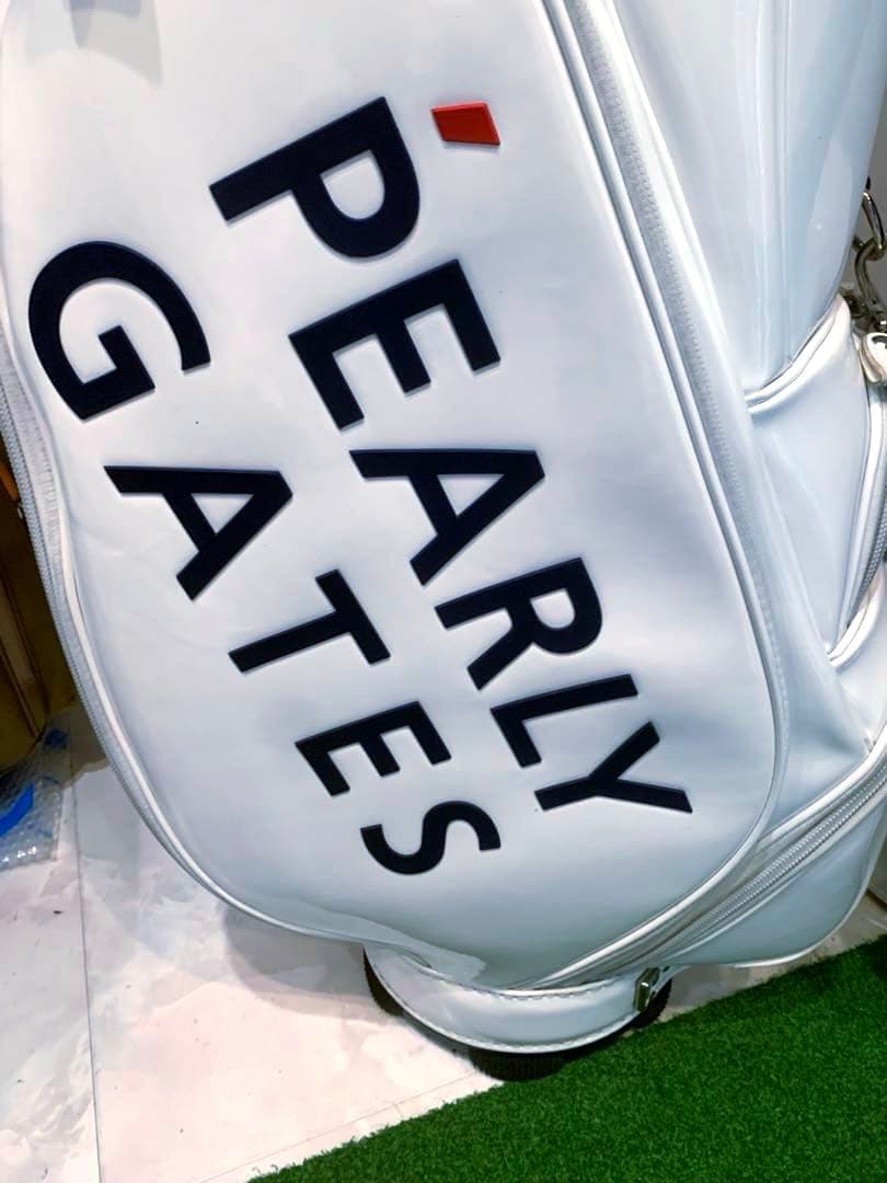 正規品　良品　パーリーゲイツ　エナメル　キャディバッグ　メンズ　レディース