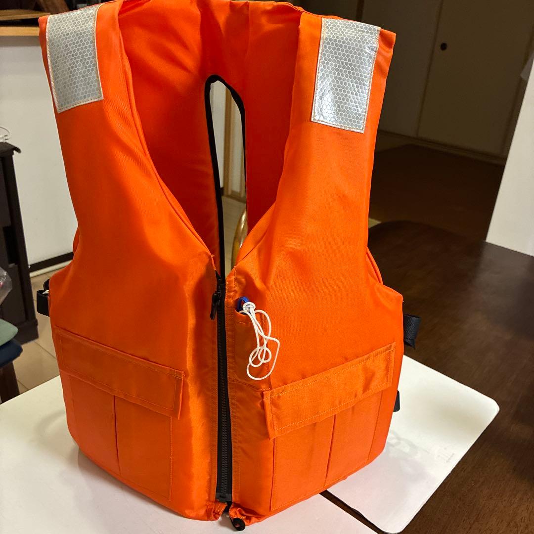 日本救命器具株式会社　日本船舶用 ライフジャケット　赤色　 2セット　での販売