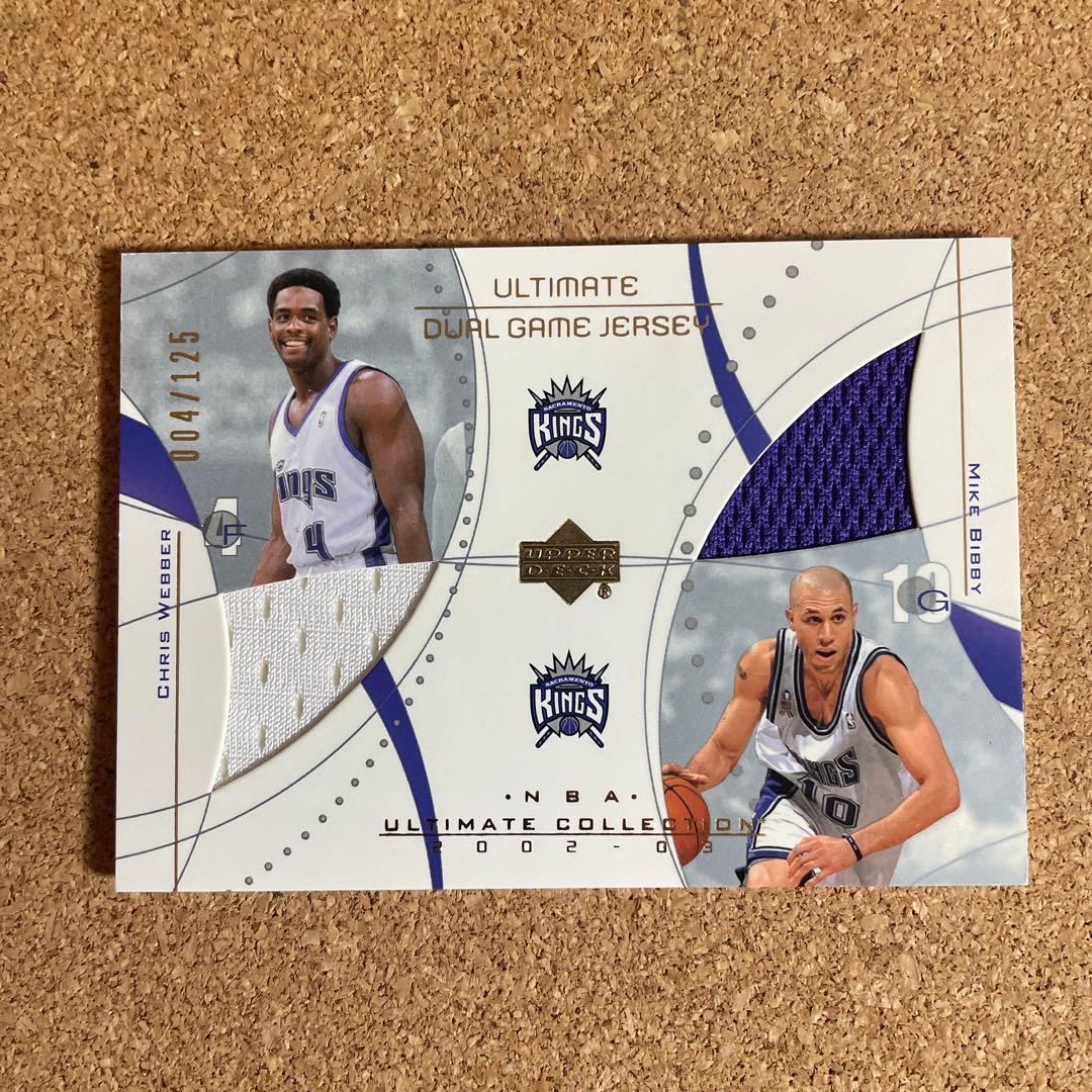 NBA クリスウェバー マイクビビー ジャージーカード アッパーデック キングス