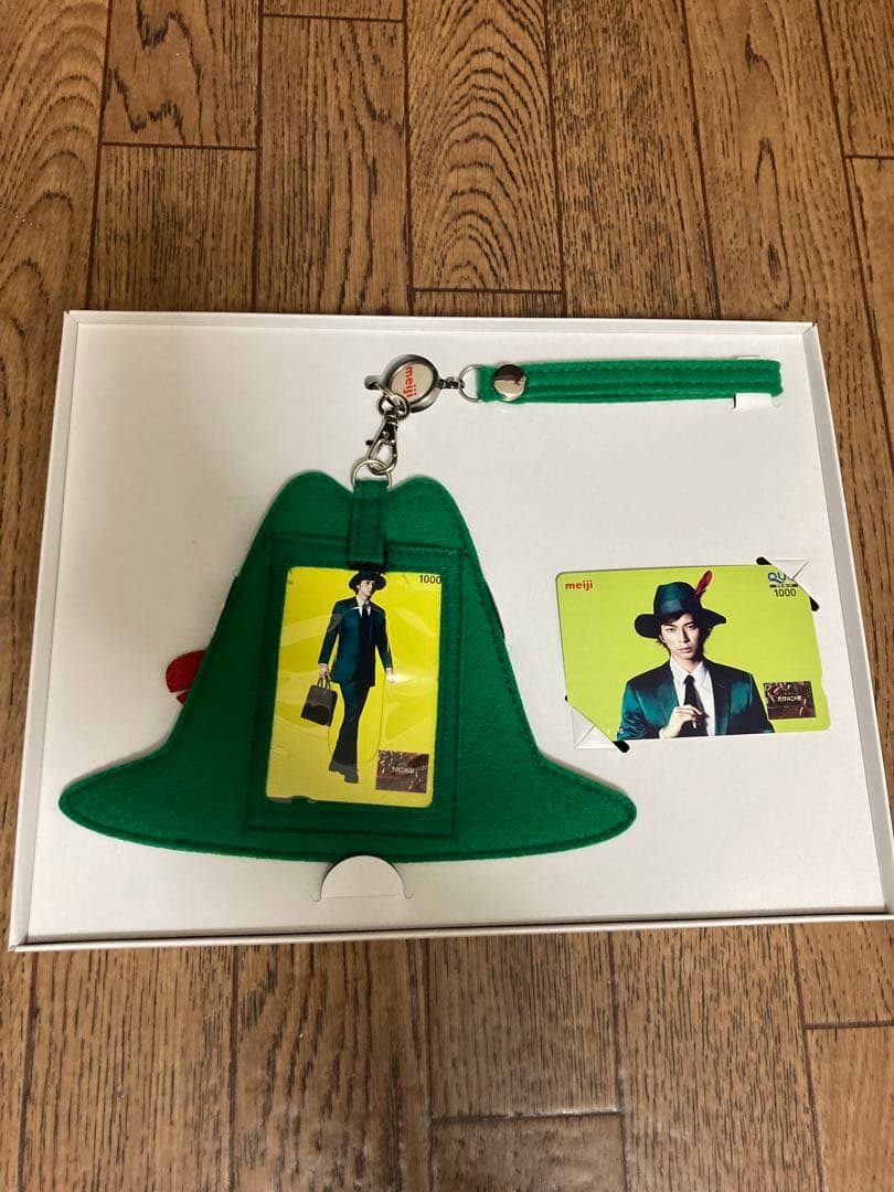 ❤️【使用済みQUOカード】❤️明治オリジナル❤️松本潤❤️QUOカード＆パスケース❤️