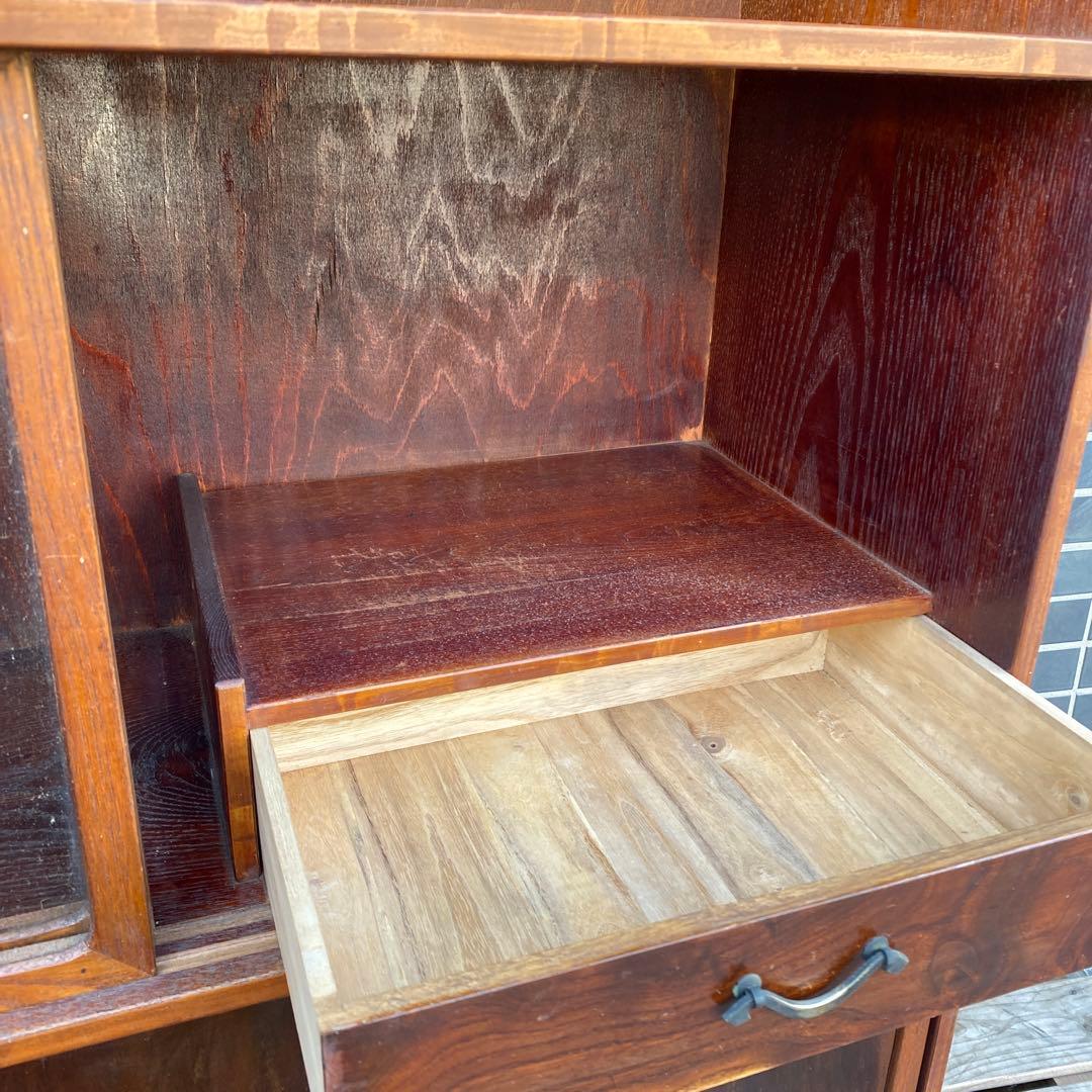 昭和初期 時代物 飾り棚 骨董品 古家具 古民家 下町 インテリア 木製