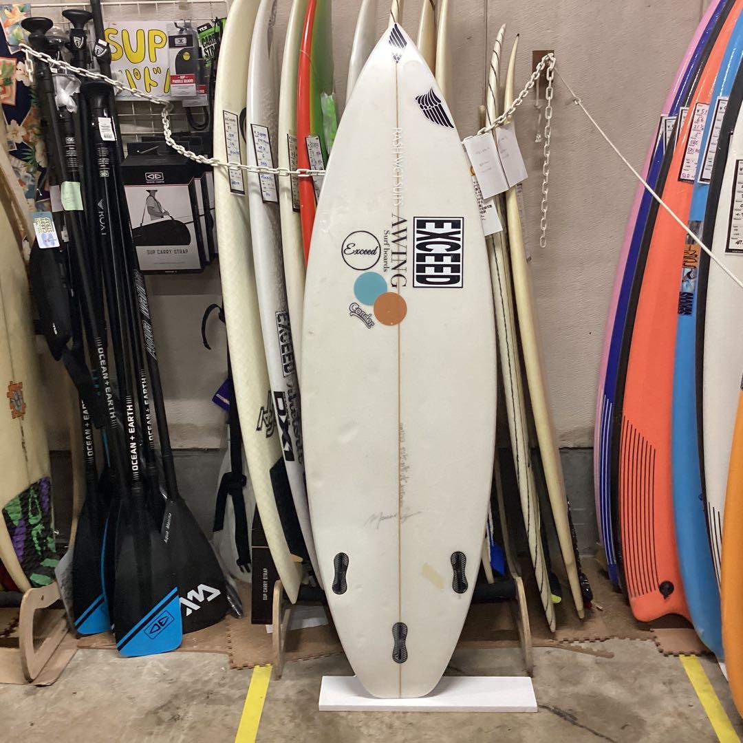 ＡＷＩＮＧサーフボード171.52cm.クリヤー　中古ボード