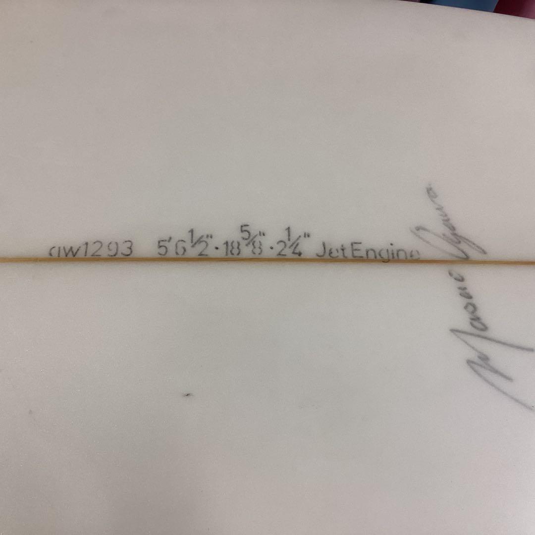 ＡＷＩＮＧサーフボード171.52cm.クリヤー　中古ボード