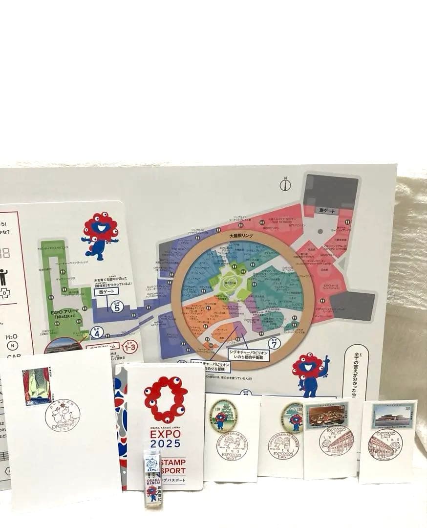 【300個以上押印済】万博 スタンプパスポート・会場内コンプリート