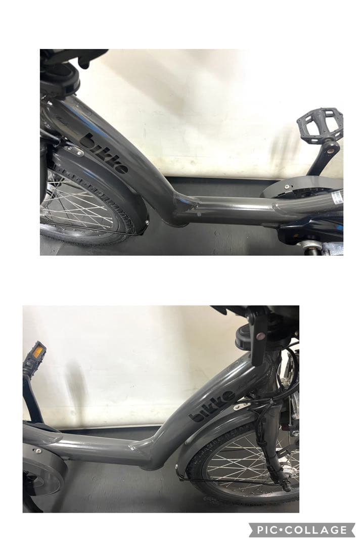 1年保証　ブリヂストン　ビッケポーラー　子供乗せ　グレー　電動アシスト自転車