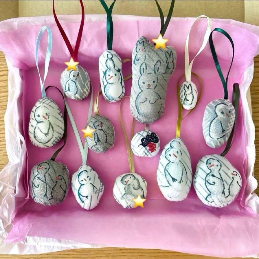 ミナペルホネン/ルミユッコとライトベリーのオーナメント+ Xmasカードのセット