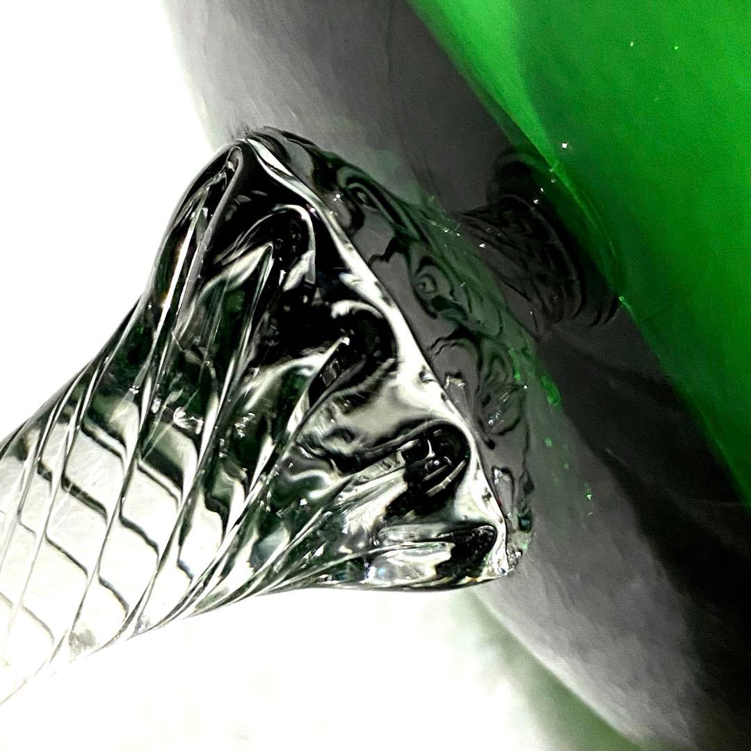 魔女の薬瓶　ヴィンテージ・エンポリベルデガラス　ボンボニエール・キャンディポット