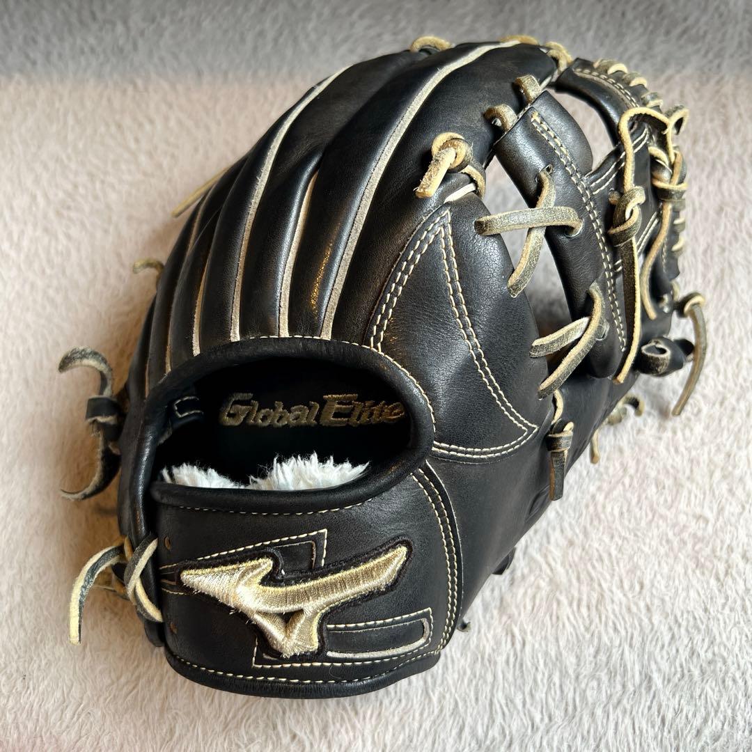 ミズノ グローバルエリート インフィニティNEO 金刺繍ラベル 少年軟式L