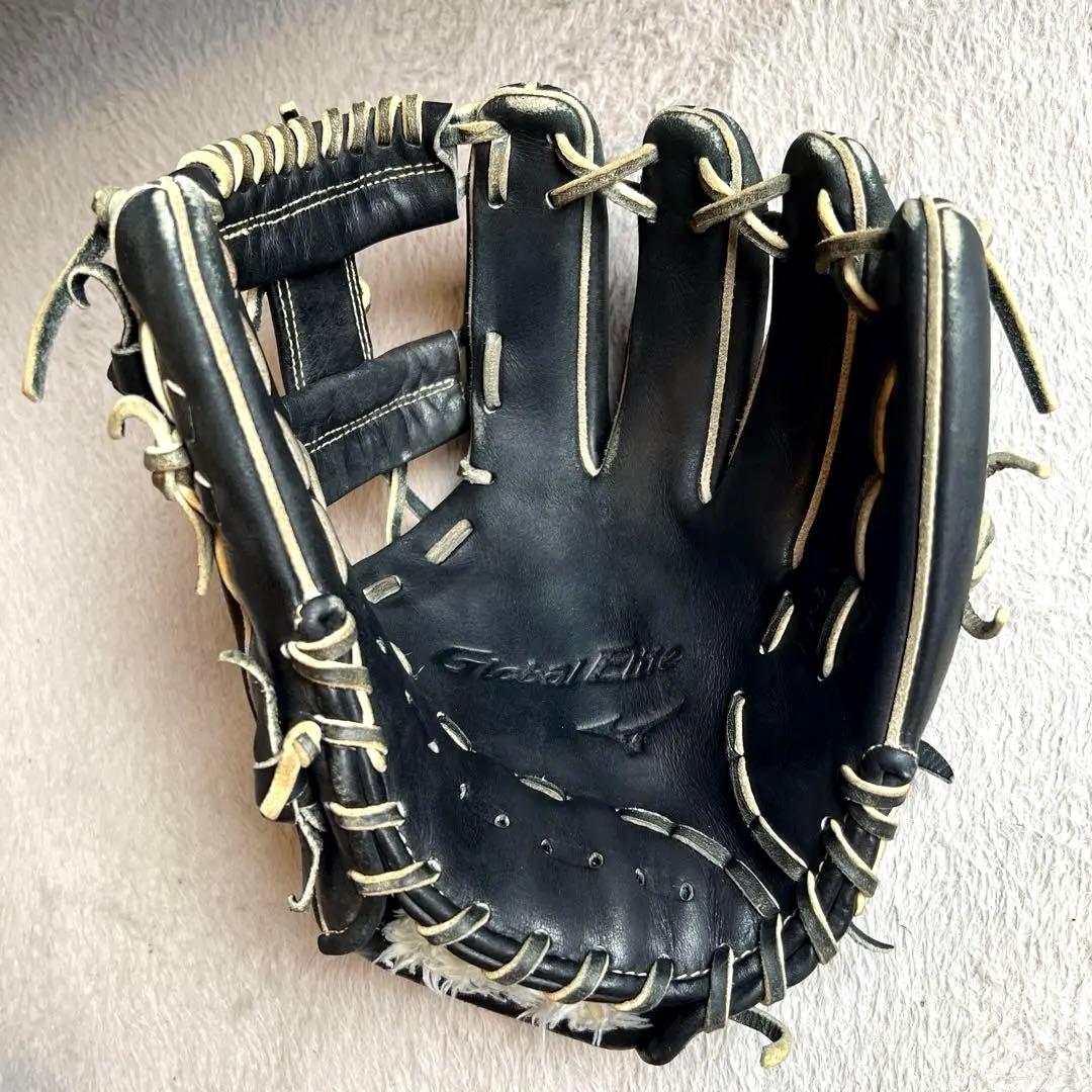 ミズノ グローバルエリート インフィニティNEO 金刺繍ラベル 少年軟式L