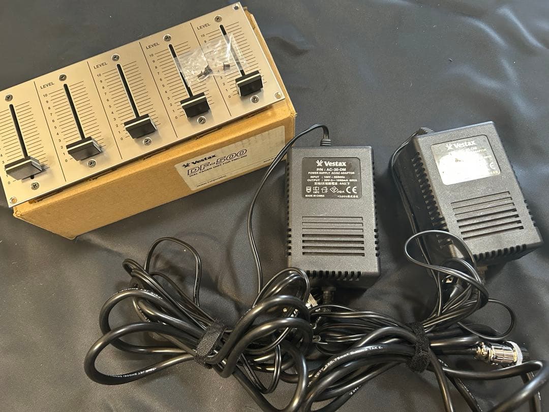 Vestax PMC-500 ロータリーミキサー 電源 ケース 縦フェーダー