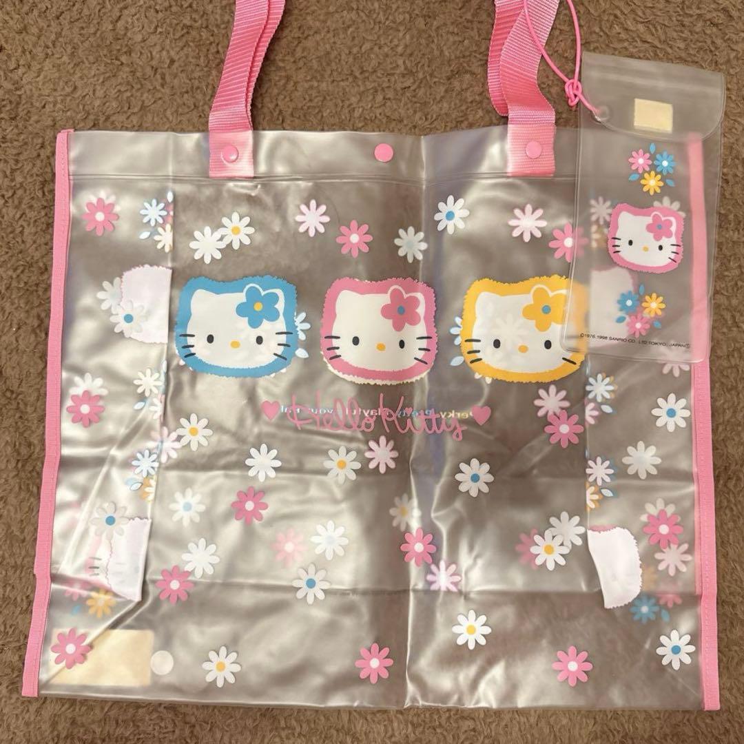【新品】サンリオ カオハナ キティ 平成 レトロ 激レア ビニールバッグ