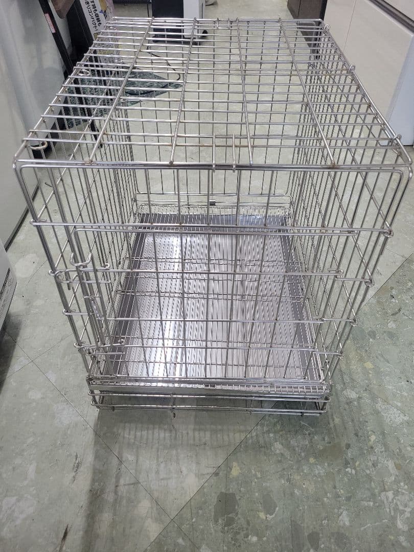 ハチコウ　ペットゲージ　ステンレスゲージ　M　中古