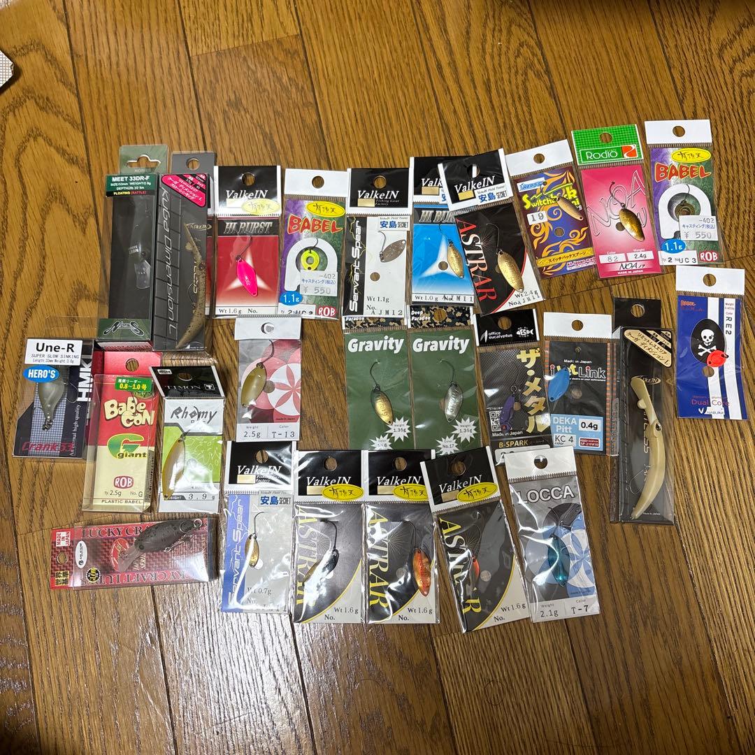 【ルアー計133点•その他小物あり】 エリアトラウト 管釣り引退セット