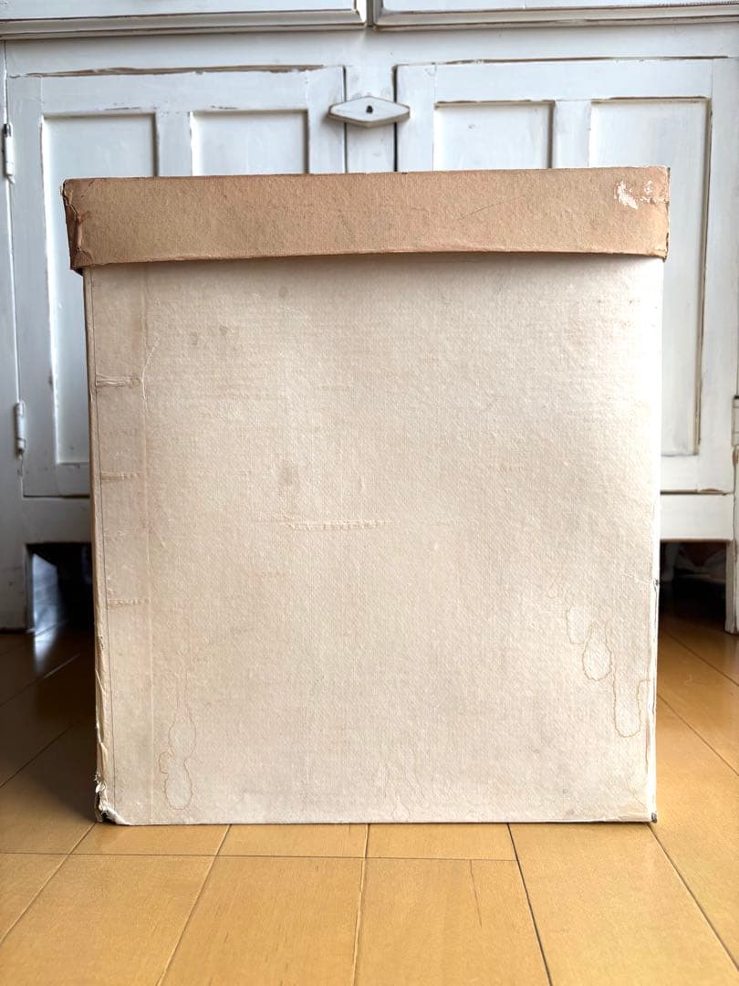 ♡ フランスアンティーク　ハットボックス　レアサイズ　レタリング　帽子ケース