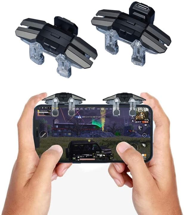 【6本指連動 連射版 type-cポート 左右通用 透明な構造で 亜鉛合金製】