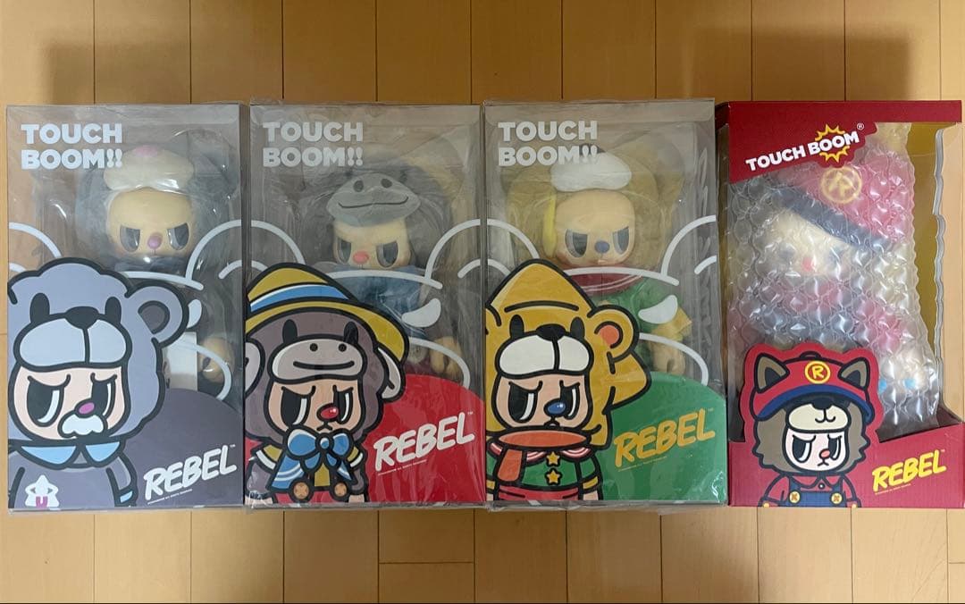 日本で未発売 TOUCH BOOM!! REBEL ぬいぐるみ4体