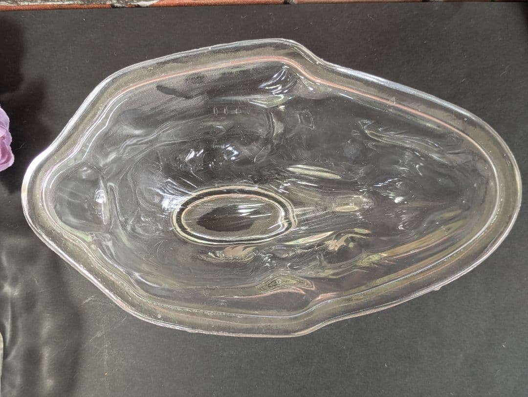 イギリス アンティーク ガラス製 ウサギゼリーモールド ３点セット