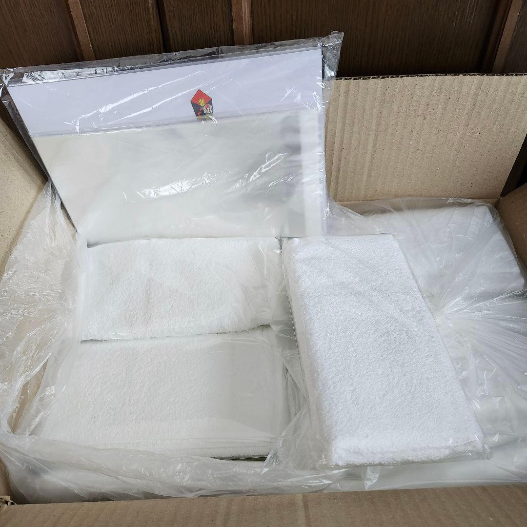【未使用】お年賀タオル 白無地 330匁 84枚 フェイスタオルまとめ売り