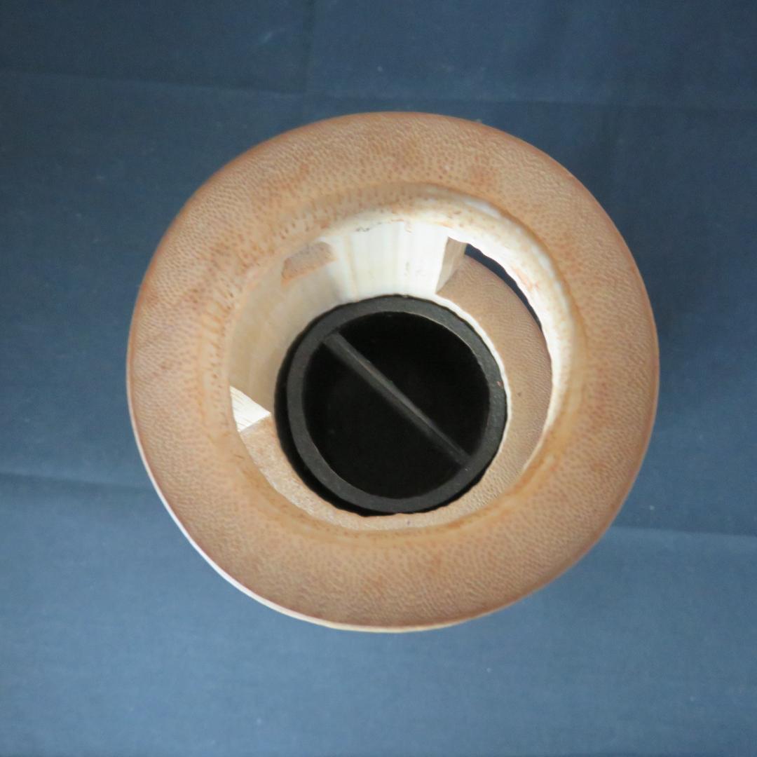 竹花入 茶道具 掛花 置物 兼用 花瓶 一輪挿し フラワーベース 茶器