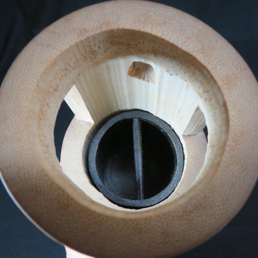 竹花入 茶道具 掛花 置物 兼用 花瓶 一輪挿し フラワーベース 茶器