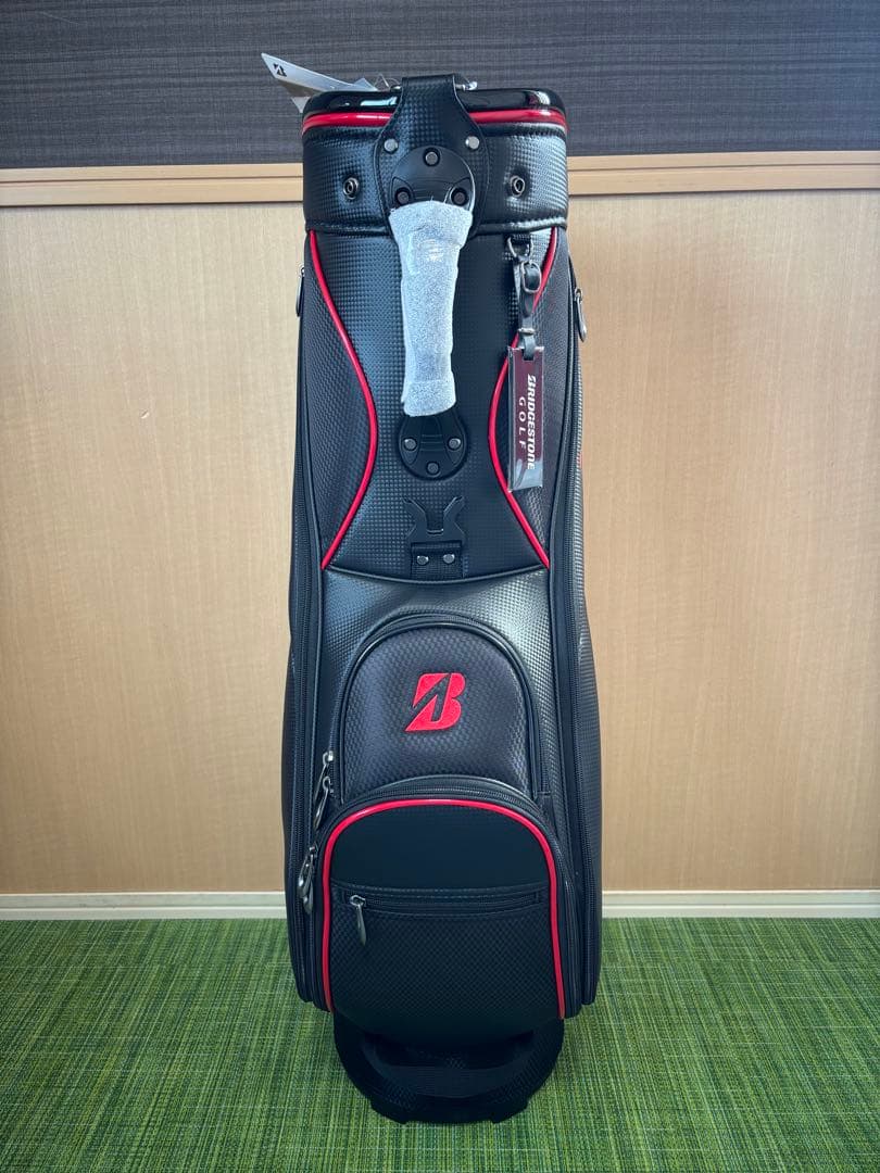 ブリヂストンゴルフ キャディバッグ CBG422ブラック/レッド