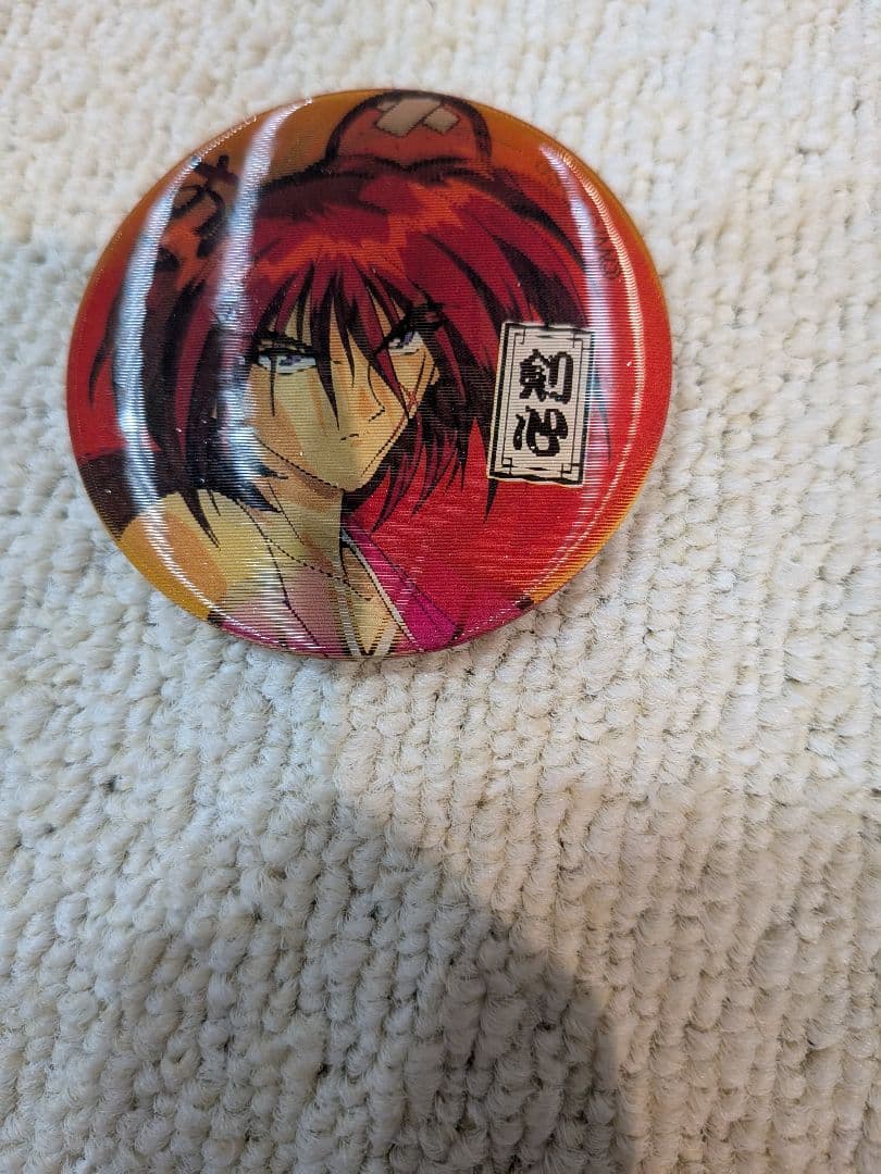るろうに剣心　緋村剣心　3D缶バッジ　激レア　希少
