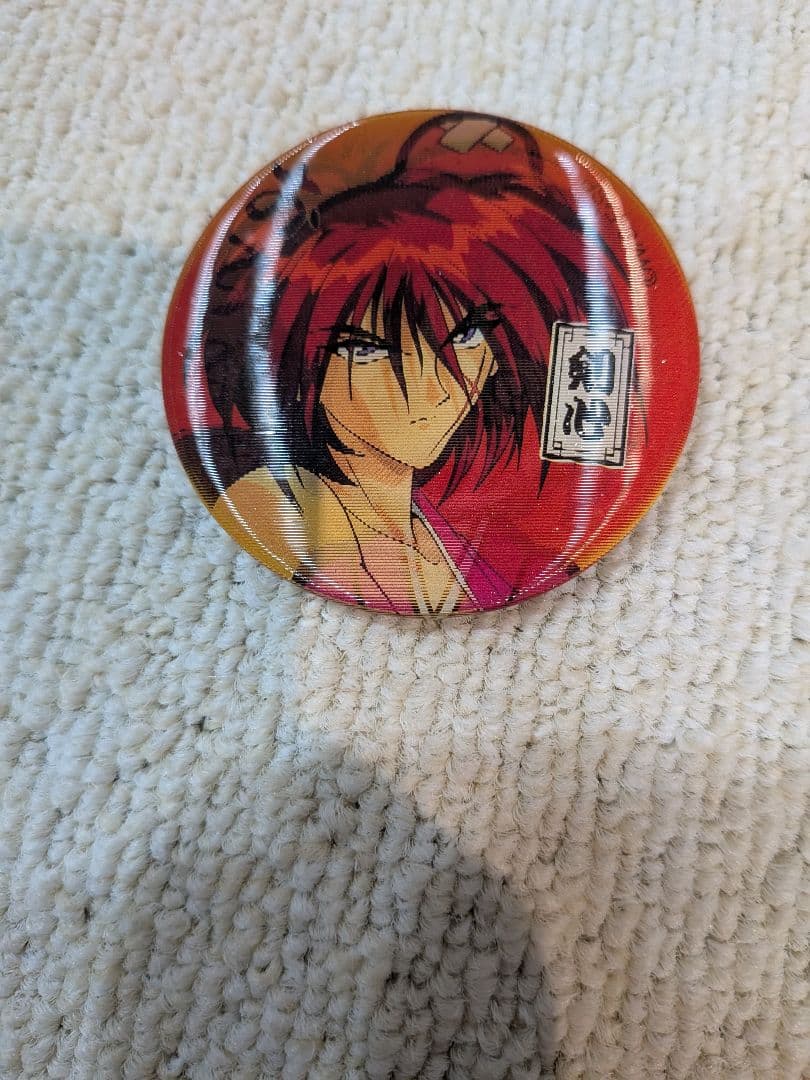 るろうに剣心　緋村剣心　3D缶バッジ　激レア　希少