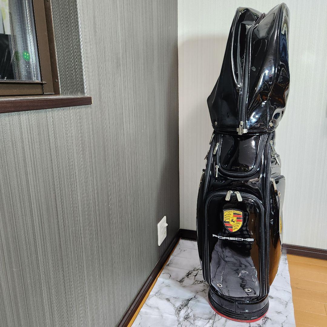 【非売品】PORSCHE ポルシェ ゴルフバッグ エナメル キャディバッグ