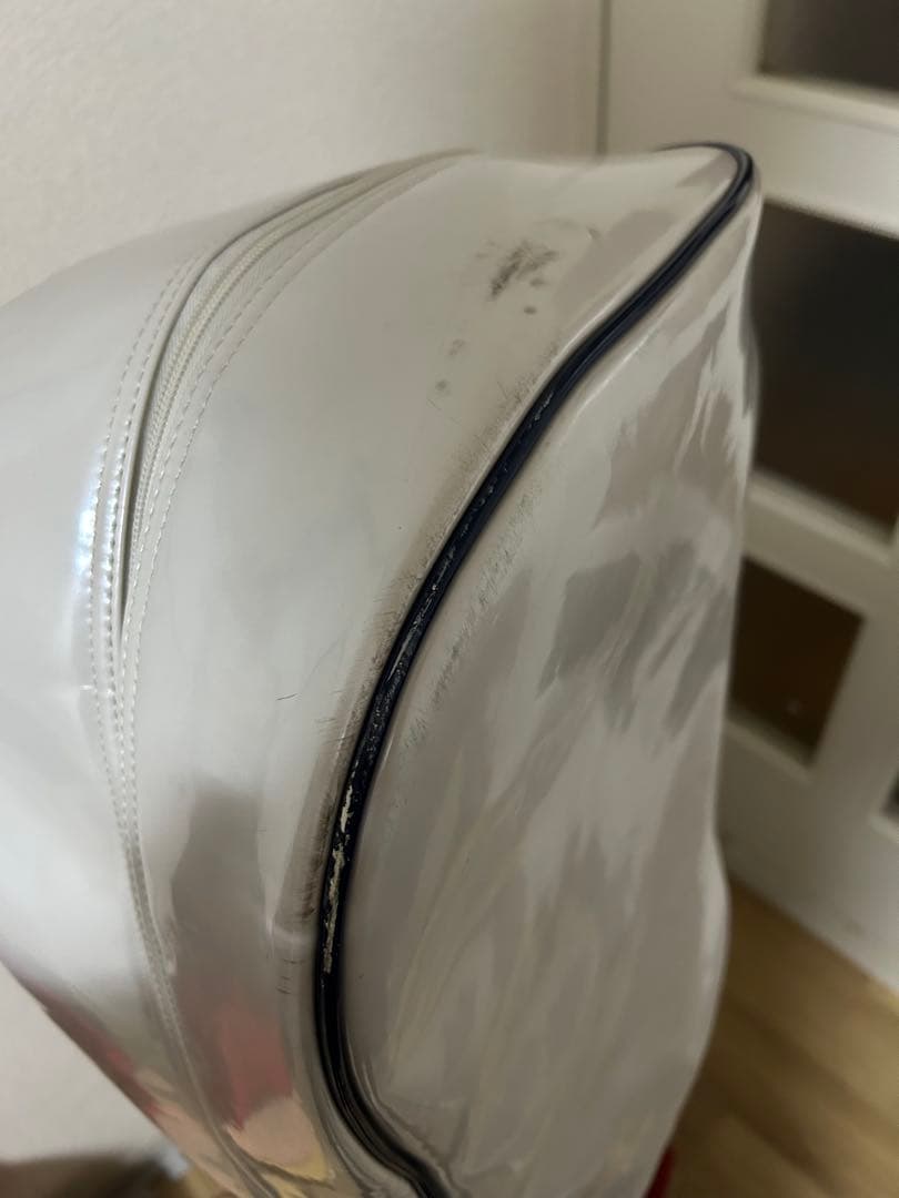 and per se キャディバッグ ホワイト/ネイビー/レッド