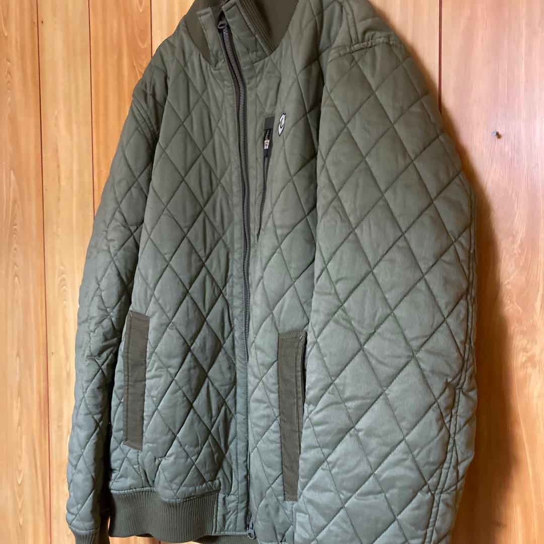 美品　Callaway ダイヤキルティングジャケット カーキ　サイズLL