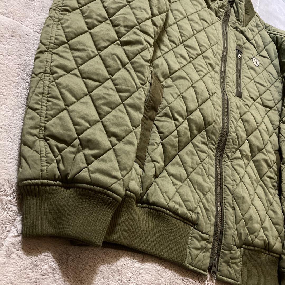 美品　Callaway ダイヤキルティングジャケット カーキ　サイズLL