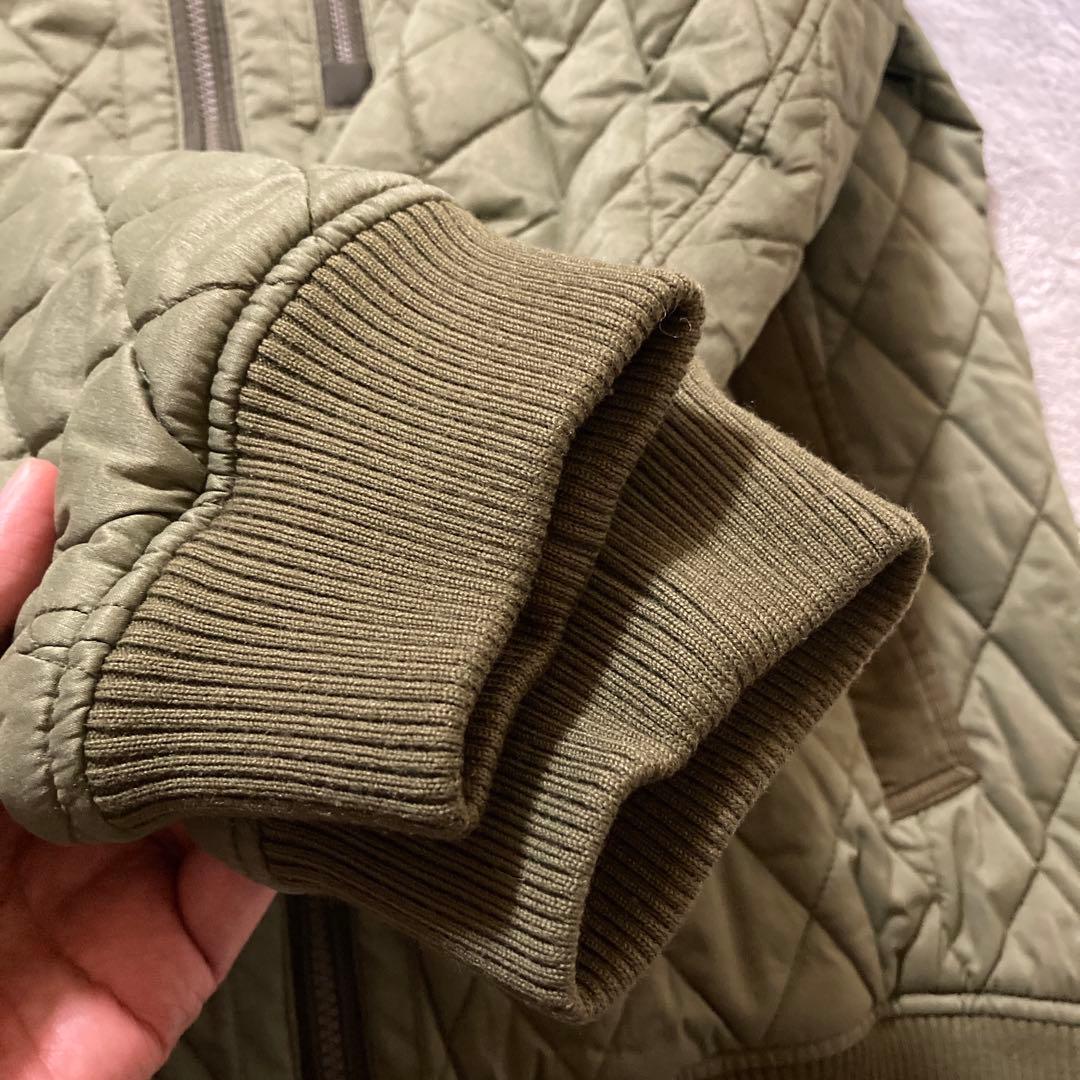 美品　Callaway ダイヤキルティングジャケット カーキ　サイズLL