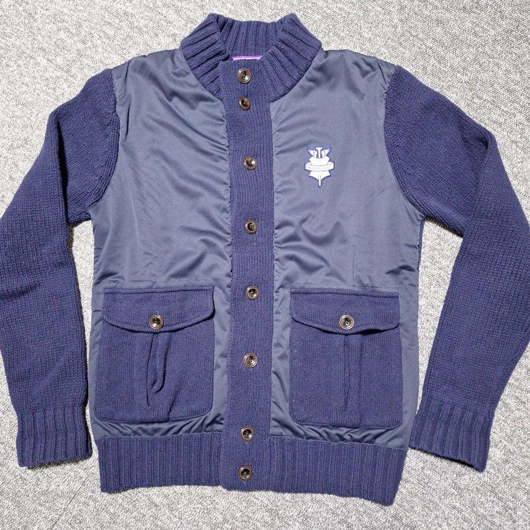 BEAMSGOLF ビームスゴルフ　ブルゾン　カーディガン　ネイビー　紺色　S