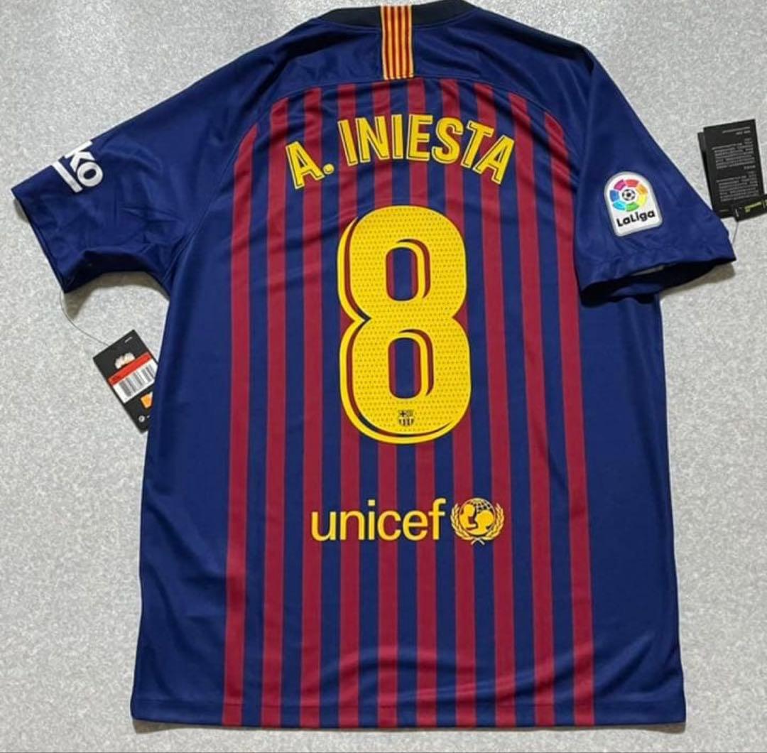 17-18 バルセロナ イニエスタ 最終戦レプリカユニフォーム 正規品