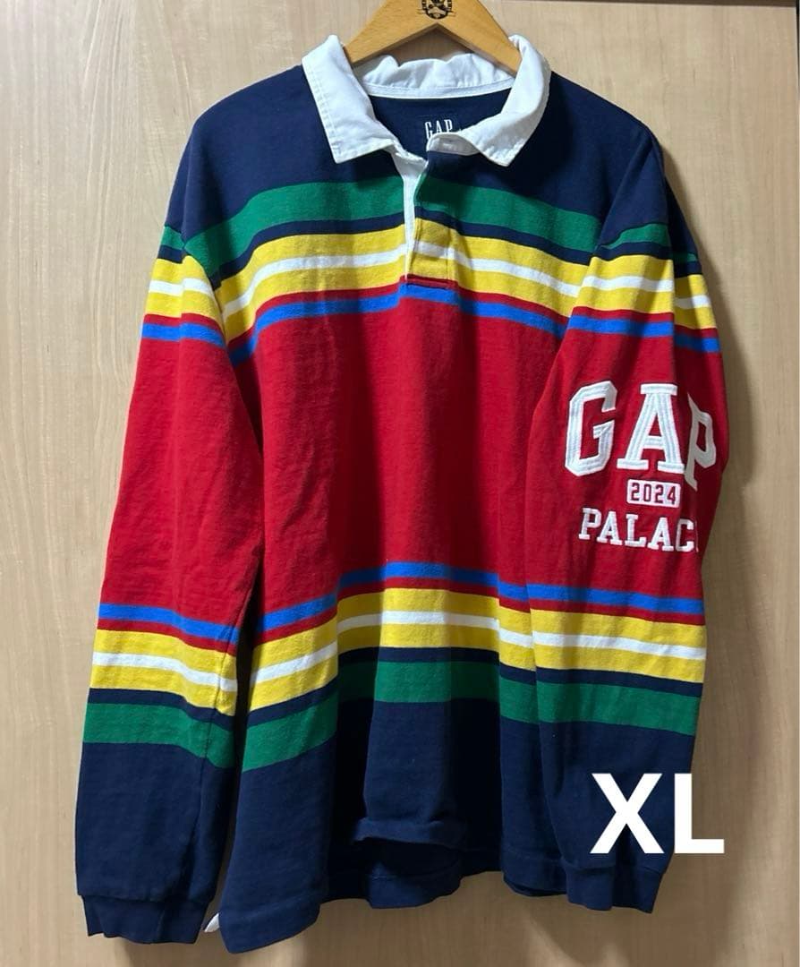 【XL】PALACE × GAP ラガーシャツ