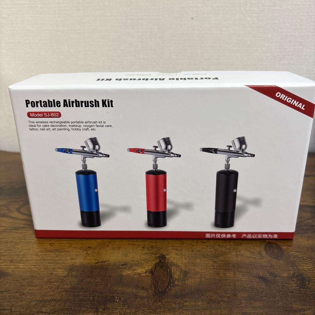 アンジェラスペイント新品5色4oz とエアーブラシセット(バラ売り無し)