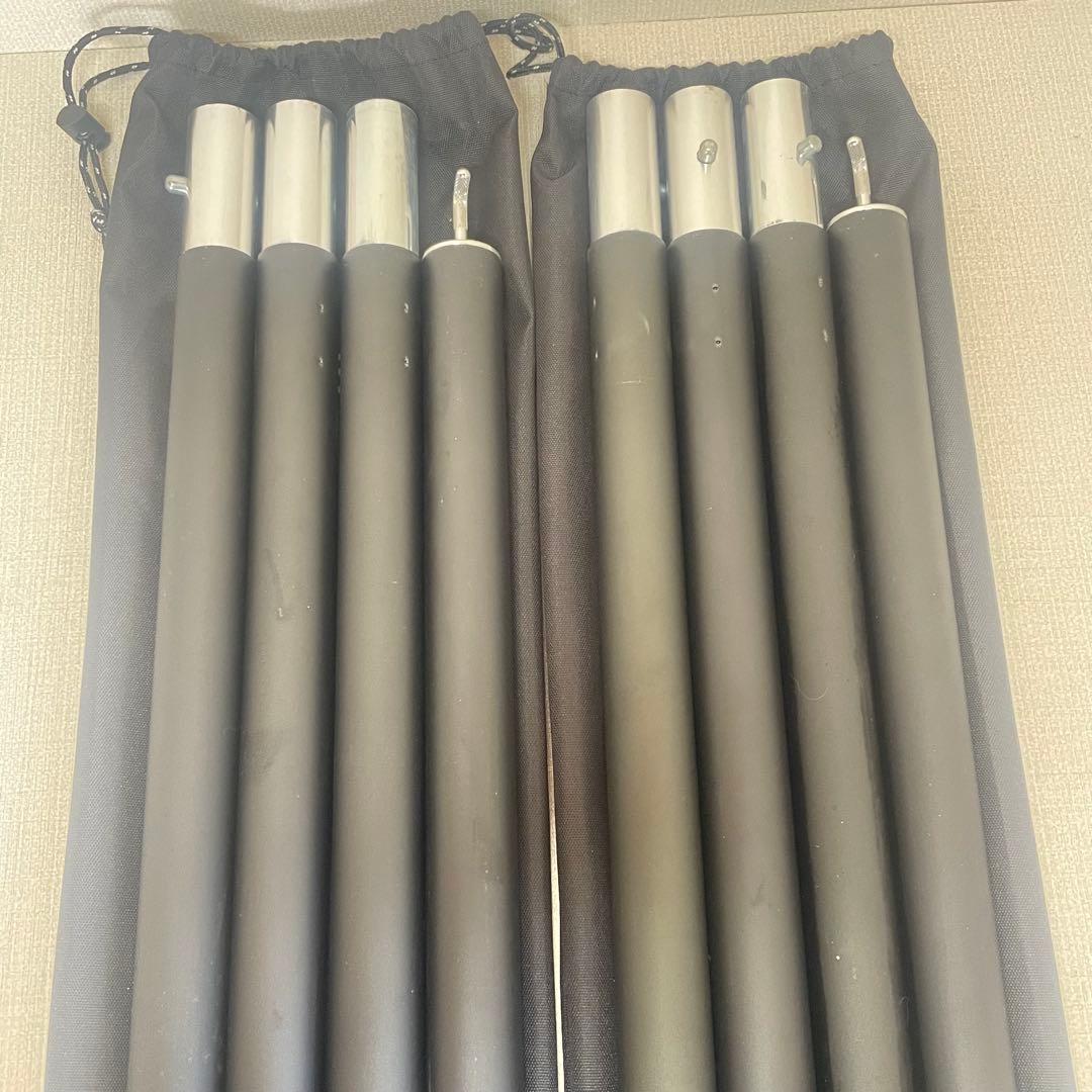 DOD ハイパームテキポール、ビッグタープポール　各2セット