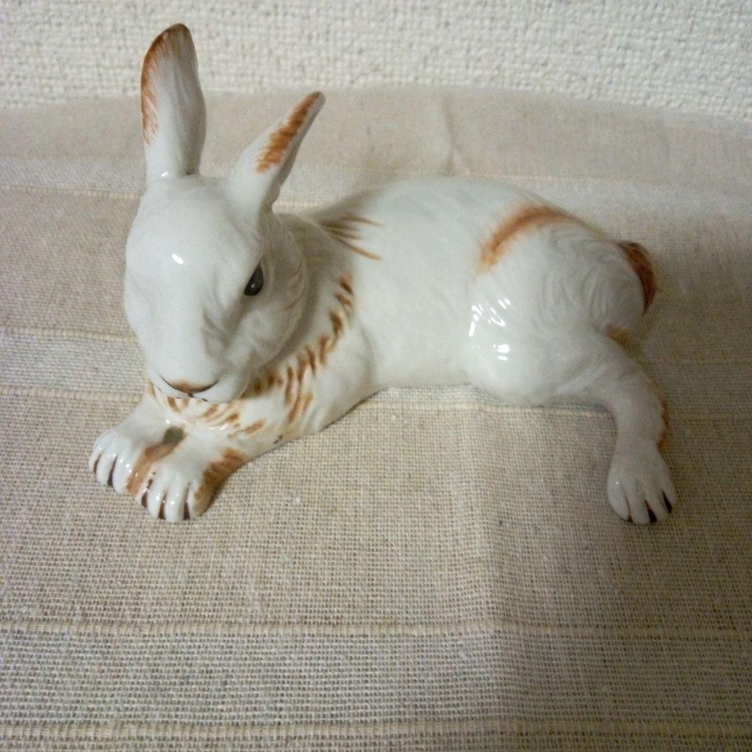 Villeroy&Bochビレロイ&ボッホ　陶器　置物　ウサギ　ヴィンテージ