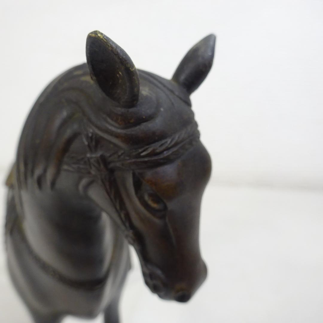 馬の香炉 約25cm ブロンズ 干支 置物