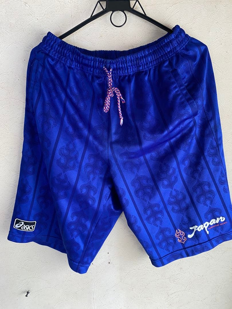 asics　サッカー日本代表　炎モデル ハーフパンツ 1998 フランスW杯