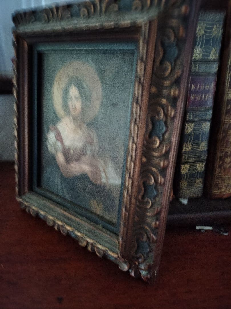 イギリスアンティーク古い油絵